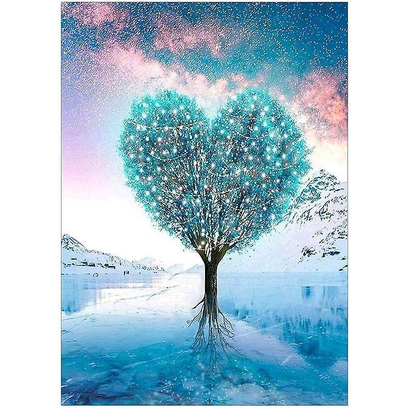 Natural Scenery Tree Set Suitable for Adult Home Wall Decoration (Snow and Ice Rock Tree)