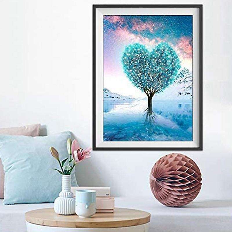 Natural Scenery Tree Set Suitable for Adult Home Wall Decoration (Snow and Ice Rock Tree)