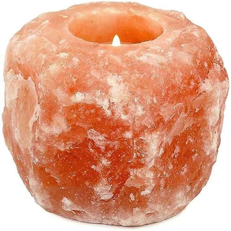 Natural Salt Crystal Stone Candle Holder Stand Crystals Candle Cave Wedding Valentine's Day Gift