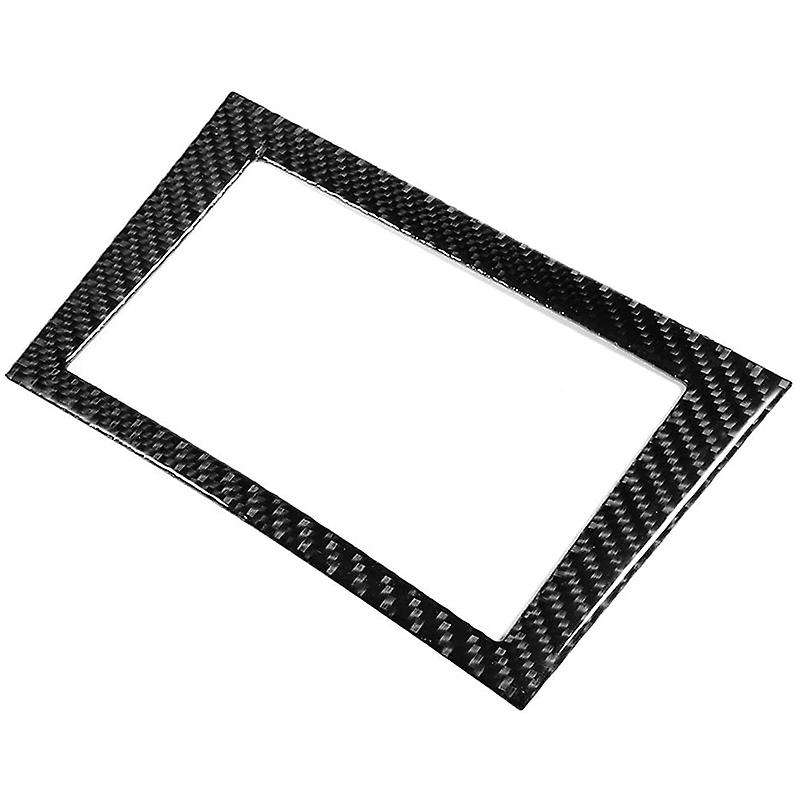Navigation Frame Trim,Carbon Fiber Car Navigation Screen Frame Trim Fit for Q50/Q60 2013-2019