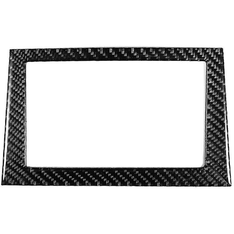 Navigation Frame Trim,Carbon Fiber Car Navigation Screen Frame Trim Fit for Q50/Q60 2013-2019