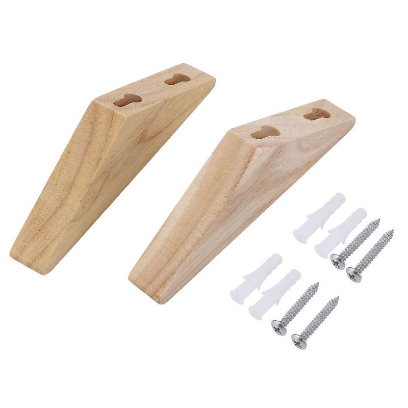 Natural Wood Coat Hook Clothes Hanger Wall Hanger Bathroom Storage Rack Towel Hanger Multifunction W