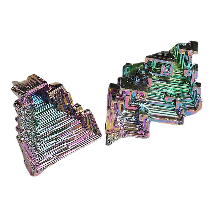 Nature Rainbow Bismuth Crystal Stone Medium Specimen for Collecting Decoration Wire Wrapping, 1 Pcs