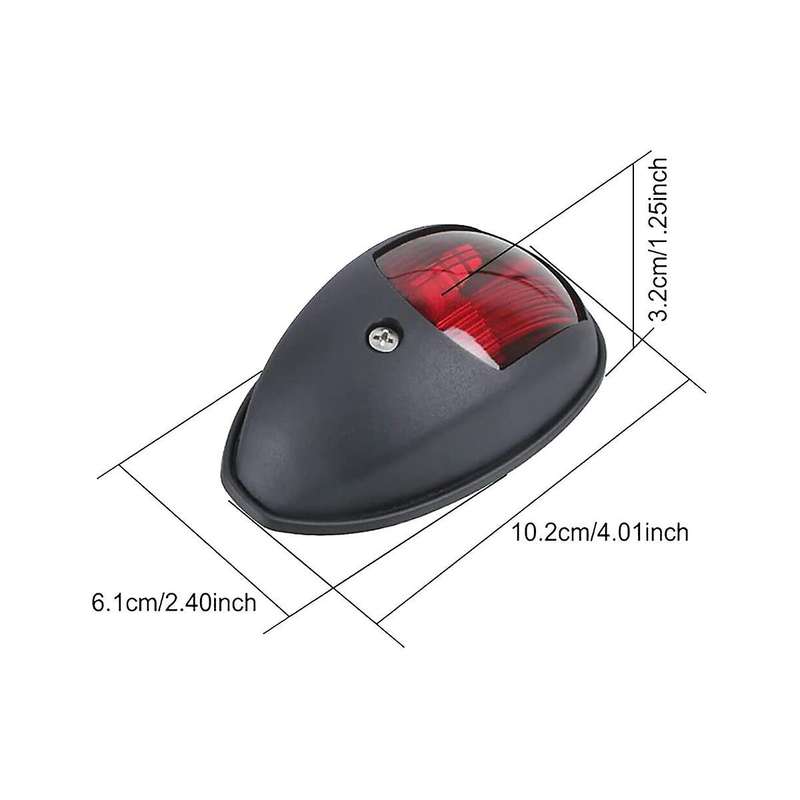 Navigation Light Led Boat Side Light Signal Light Signal Warning Light Yacht Light Black