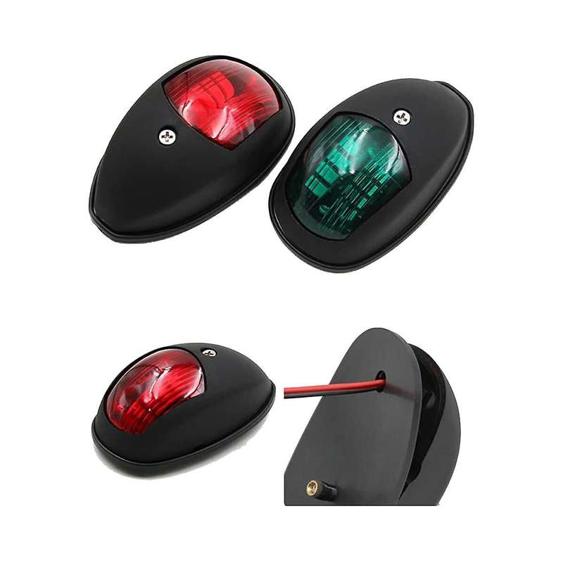 Navigation Light Led Boat Side Light Signal Light Signal Warning Light Yacht Light Black