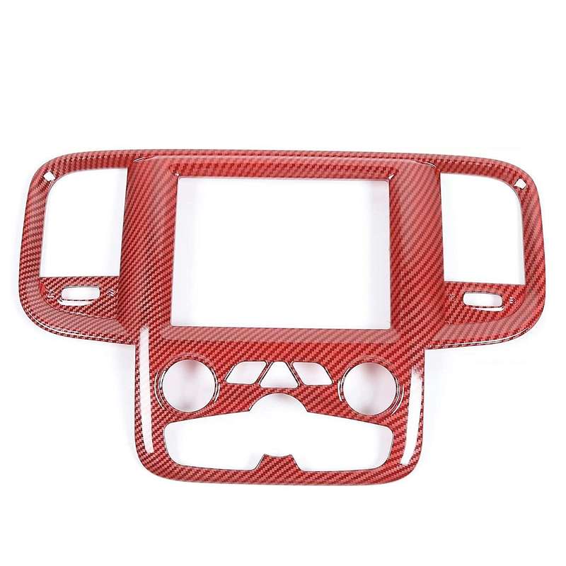 Navigation Panel Screen Dash Board Air Conditioning Vent Trim Cover for RAM 2011-2018 Accessories,Re