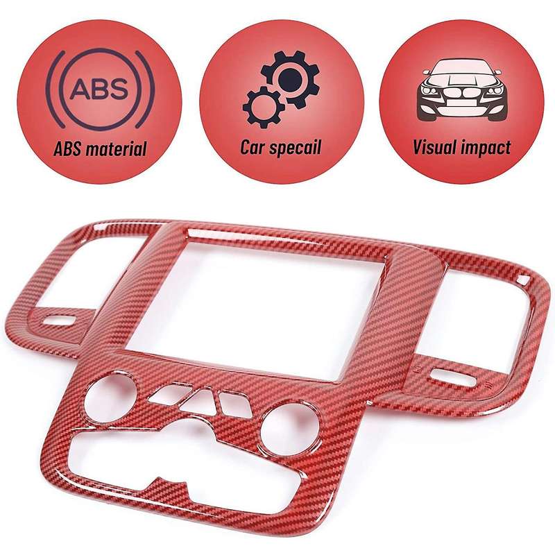 Navigation Panel Screen Dash Board Air Conditioning Vent Trim Cover for RAM 2011-2018 Accessories,Re
