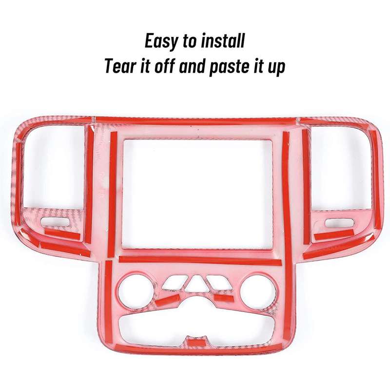 Navigation Panel Screen Dash Board Air Conditioning Vent Trim Cover for RAM 2011-2018 Accessories,Re