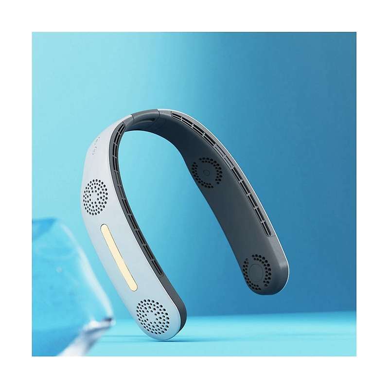 Neck Fan 4 Turbo 2400mah Portable Ventilator Bladeless Cooling Silent Fan Usb Rechargeable Wearable
