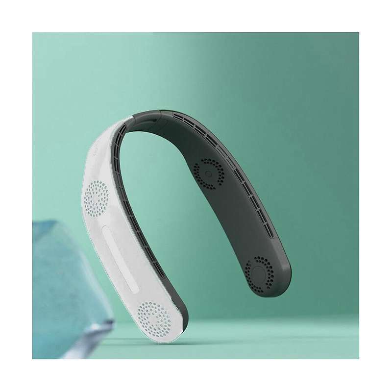 Neck Fan 4 Turbo 2400mah Portable Ventilator Bladeless Cooling Silent Fan Usb Rechargeable Wearable
