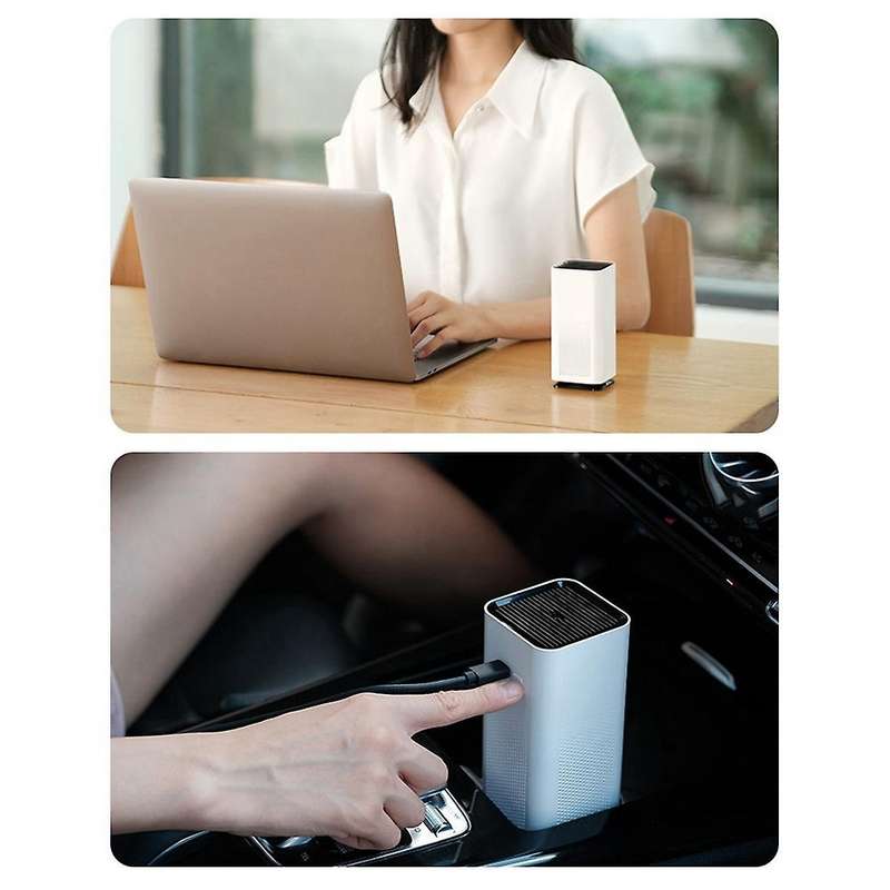 Negative Ion Air Purifier DIY Aromatherapy Essential Oil Fragrance USB Car Purifier to Remove Smoke