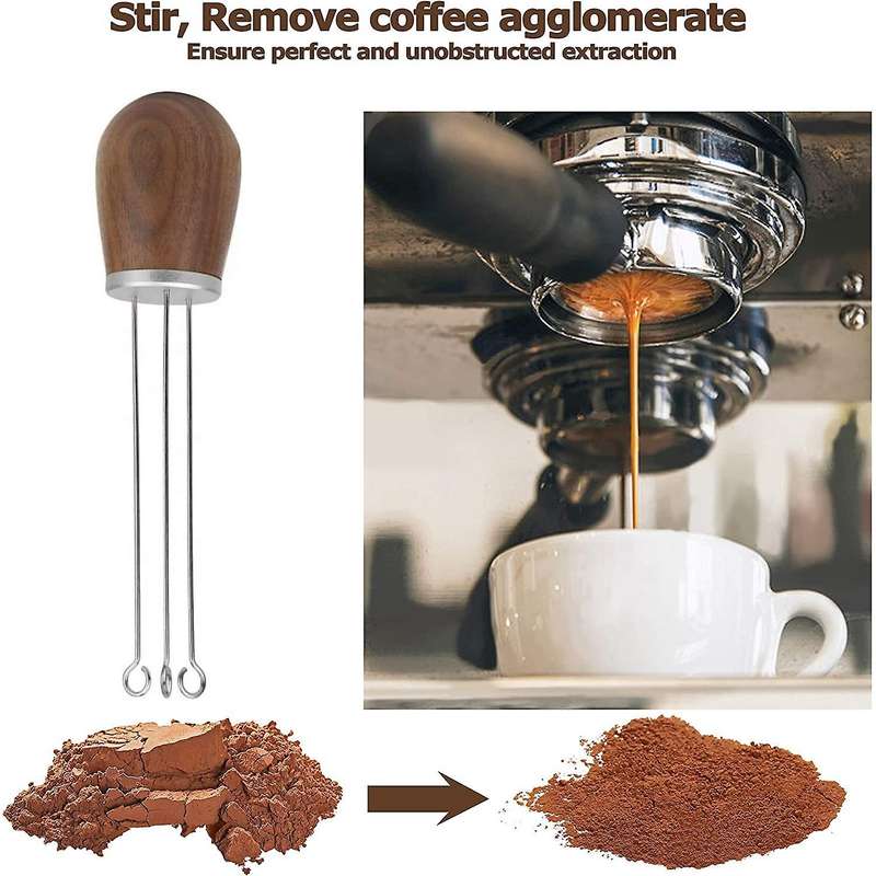 Needle Type Hand Tampers-58mm&51mm Stainless Steel Coffee Stirrer Espresso Machine Auxiliary Tools