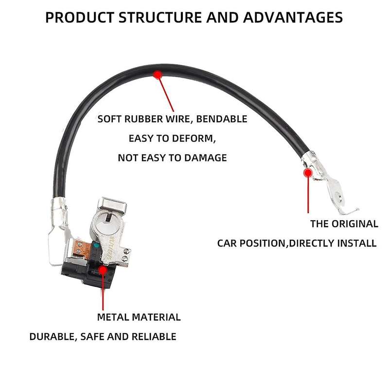 Negative Battery Cable CV2Z-10C679-C for Focus Fiesta B-Max Escort 14-19 Battery Management System S