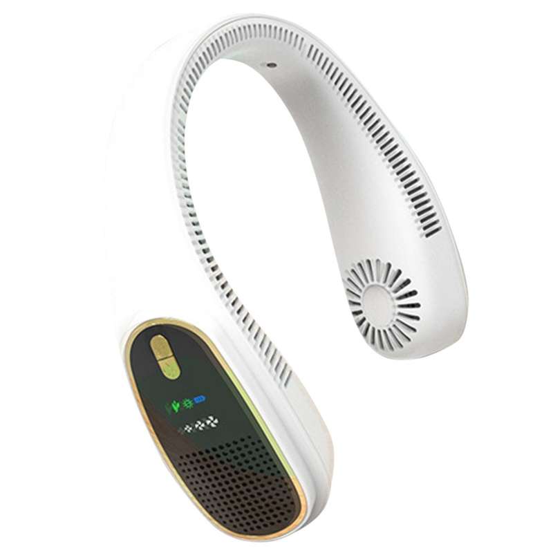 Negative Ion Hanging Neck Fan Portable Lazy Bladeless Fan Cooling Air Cooler USB Rechargeable Fan Ou