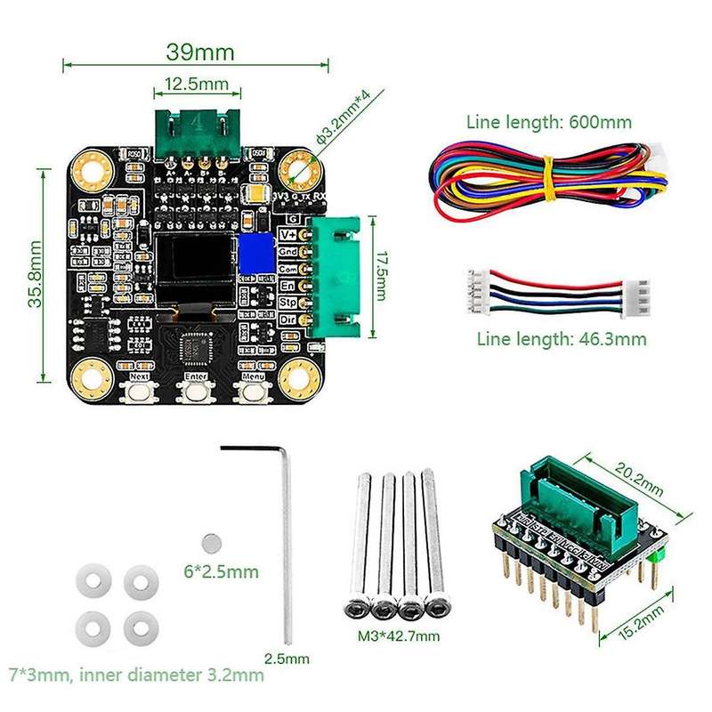 NEMA 17 Stepper Motor Driver, MKS SERVO42C PCBA Motor Driver Kit Ultra Quiet Board,CNC-Laser Parts t