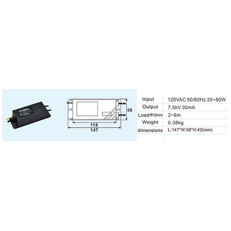 Neon Sign Transformer Power Supply Rectifier Kit 7.5KV 30MA 110V Neon Transformer Power Electronic R