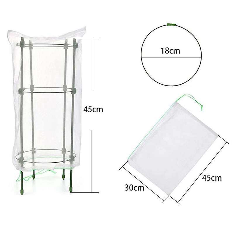 Netting Mesh with Drawstring ,garden Bug Netting Plant Cover for Protect Plant Flower From Insect