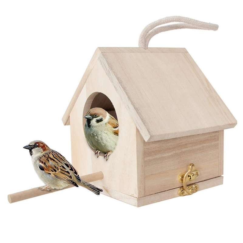 Nesting Box for Tits, Nesting Box Kit Robin, Bird House, Weatherproof for Hanging, Nesting Boxes for
