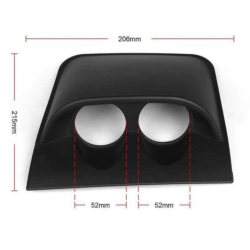 New 2inch 52mm Car Dual Dash Gauge Meter Pod 2 Hole Dashboard Mount Holder Black