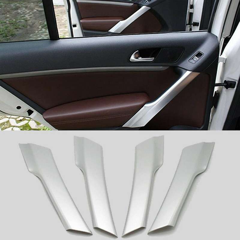 New 4Pcs ABS Chrome Interior Door Armrest Cover Trim for 2010-2015