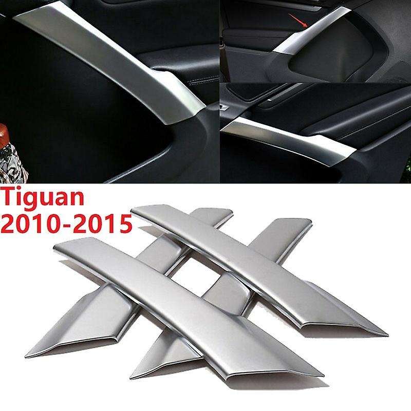 New 4Pcs ABS Chrome Interior Door Armrest Cover Trim for 2010-2015