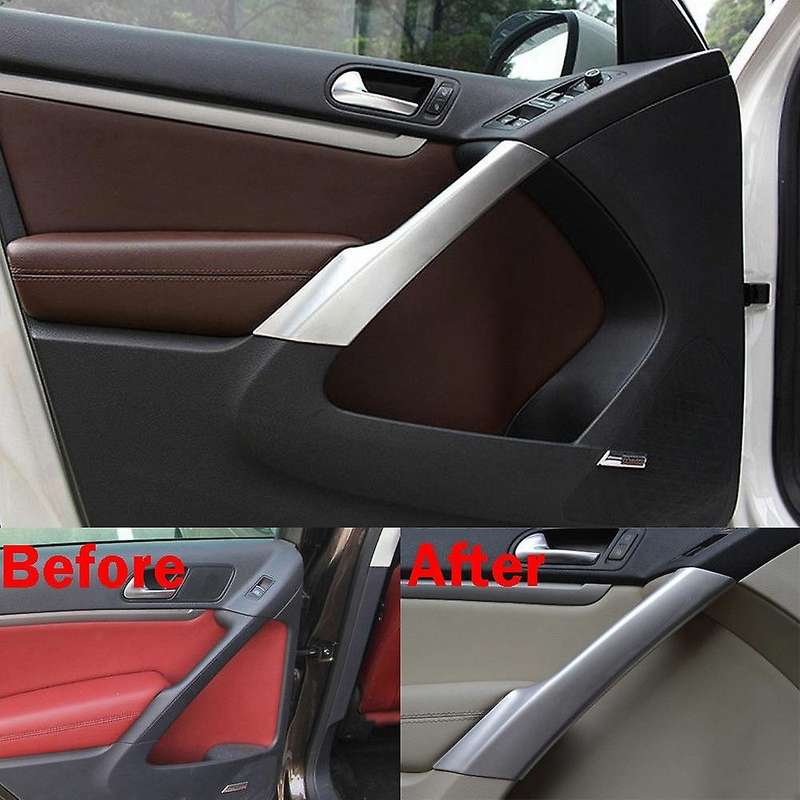 New 4Pcs ABS Chrome Interior Door Armrest Cover Trim for 2010-2015