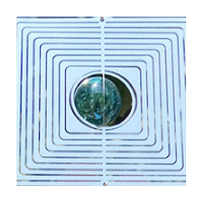 New 3d Wind Spinner Square Diy Dynamic Wind Chime Three-dimensional Wind Spin Decorative Pendant Fo