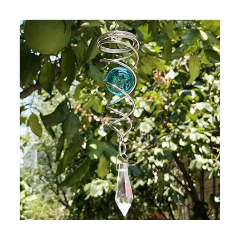 New 3d Wind Spinner Square Diy Dynamic Wind Chime Three-dimensional Wind Spin Decorative Pendant Fo