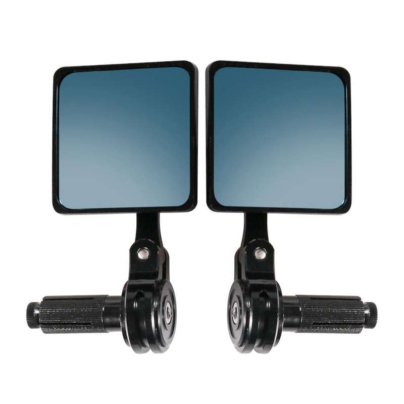 New 7/8 22mm Universal 1 Pair CNC Motorcycle Handlebar Reflector Rear View Mirror Bar End Rearview R
