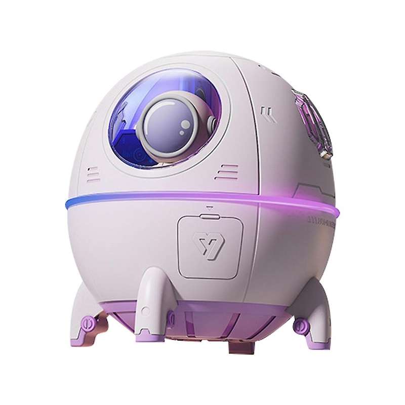 New Astronaut Air Humidifier 220ml Ultrasonic Oil Diffuser Led Light Usb Mist Sprayer Gifts Purple