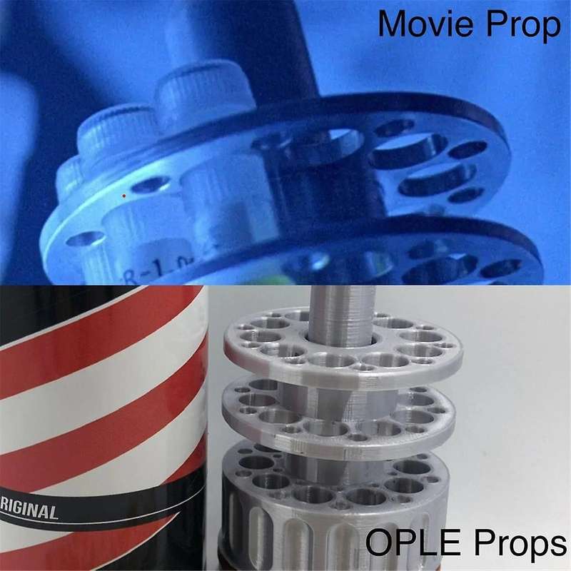 New Barbasol Dennis Nedry Movie Dinosaur Tube Jar Canister Decoration Prop Desktop Ornament-A