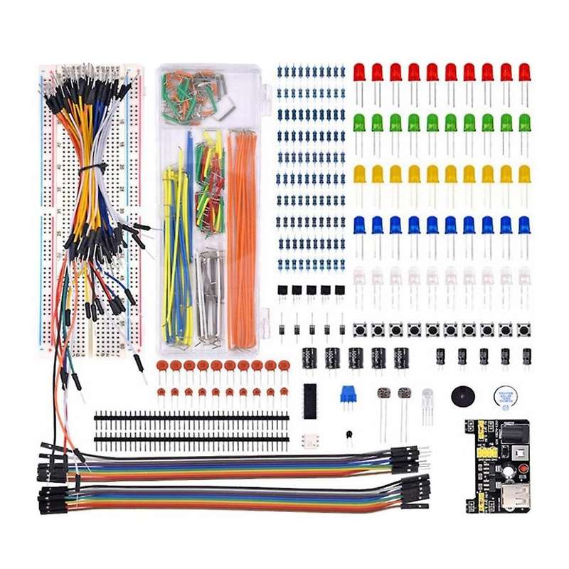 New Breadboard Set Electronics Component DIY Kit with Plastic Box for R3 Component Package
