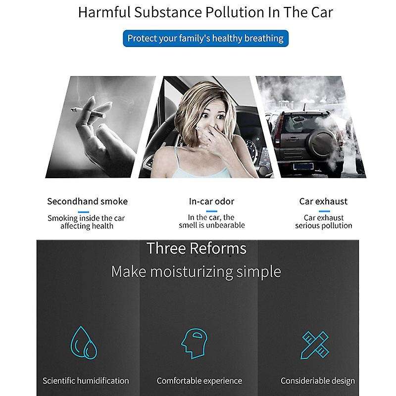 New Car Air Humidifier Mini Car Aromatherapy Humidifier Spray Home Silent Desktop Portable USB Air P