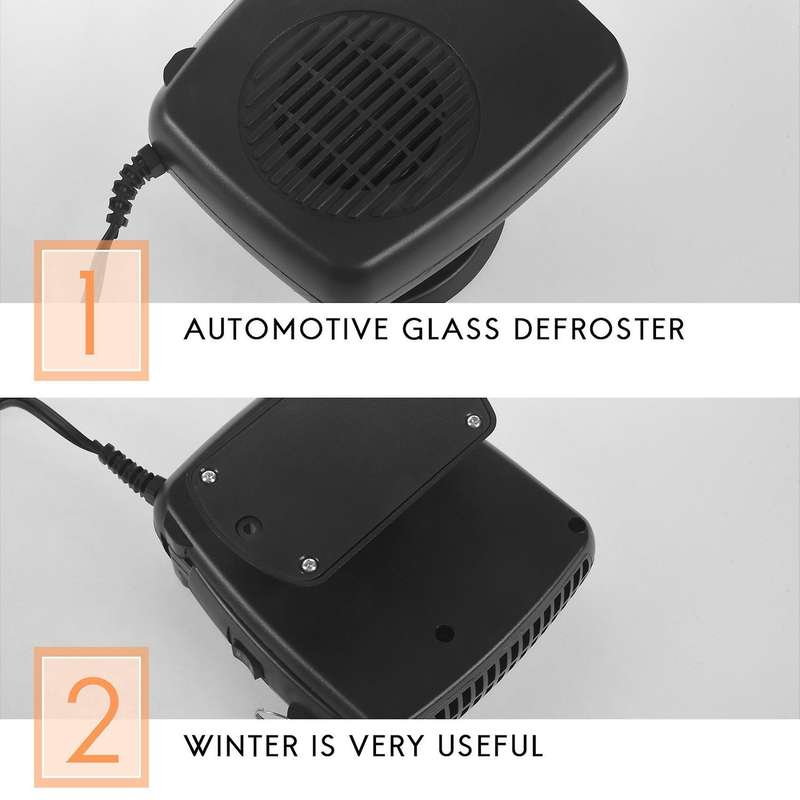 New Car Heater Air Cooler Fan Windscreen Demister Defroster 12v
