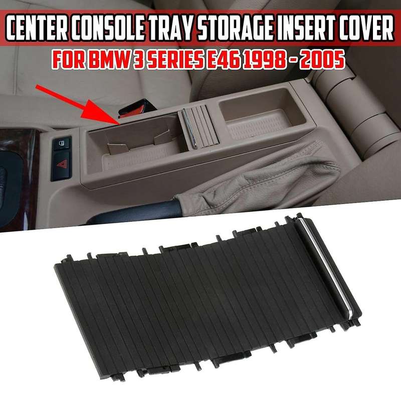 New Car Inner Indoor Centre Console Cup Holder Roller Blind Cover for - 3 Series E46 316 318 320 325