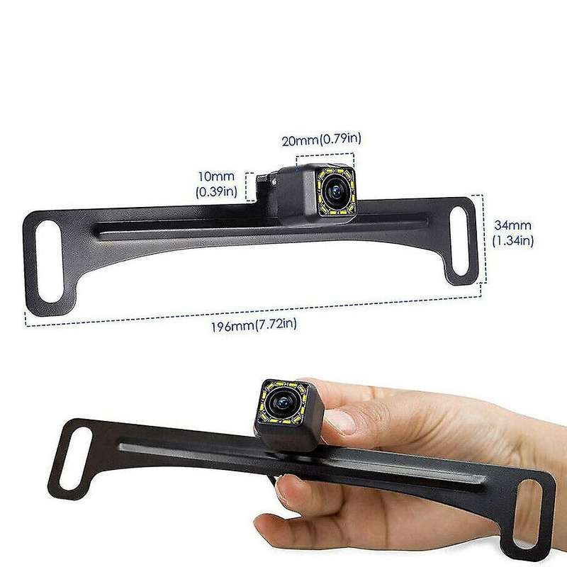 New Car License Plate Backup Camera Rear View Reverse Parking Night Vision DIY Kit
