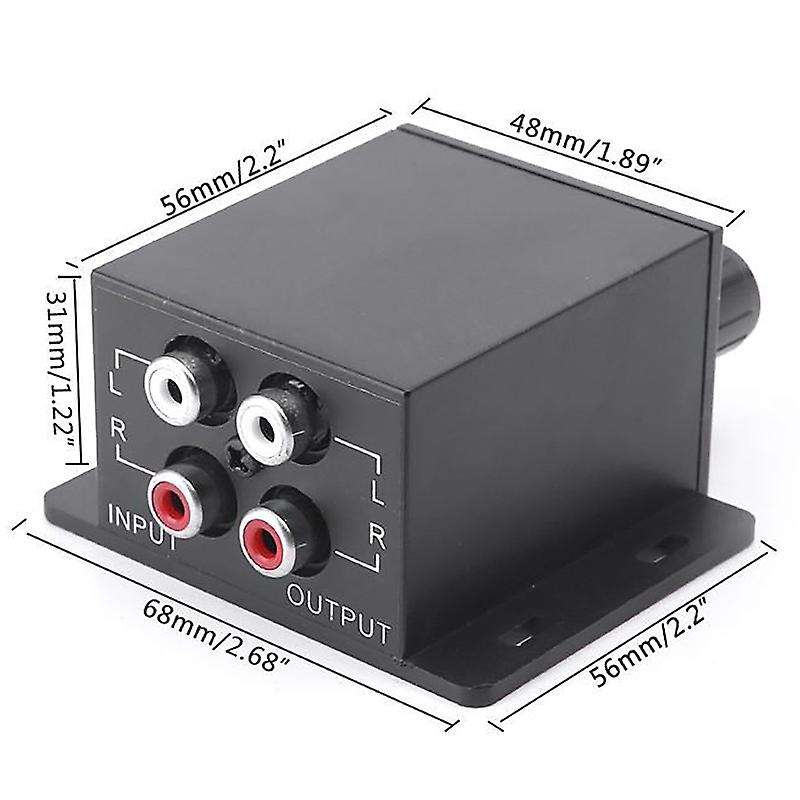 New Car Power Amplifier Audio Regulator Bass Subwoofer Equalizer Crossover Controller 4 Rca Adjust L
