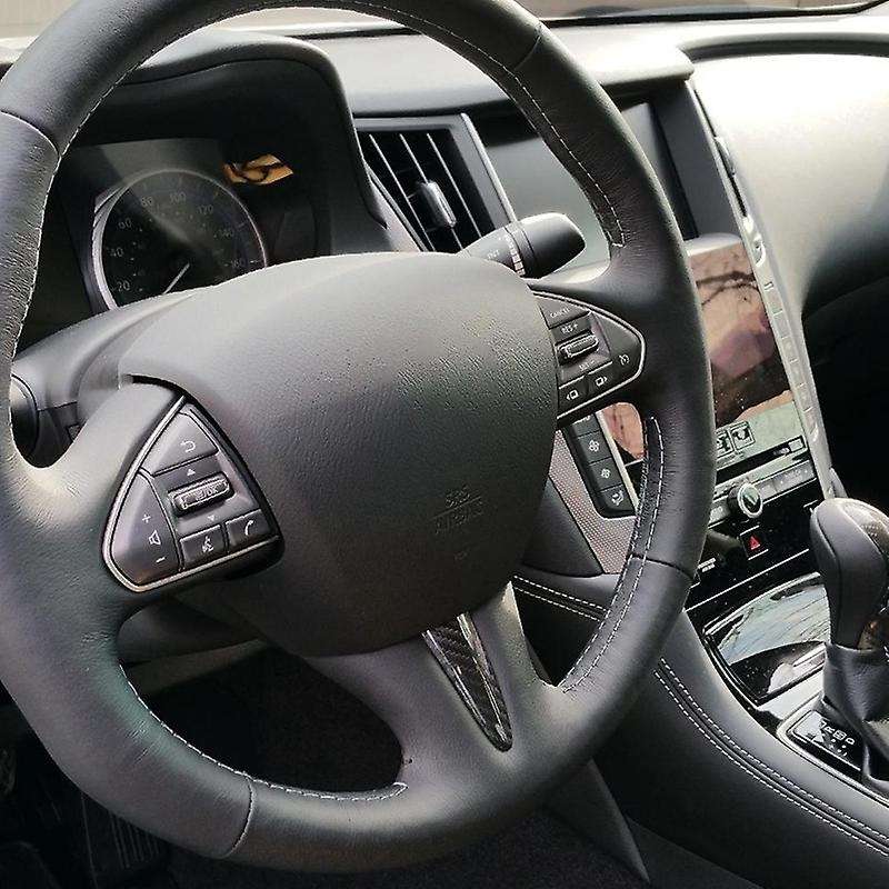 New Carbon Fiber Interior for Q50 2013-2016 (Steering Wheel Decorative Cover)