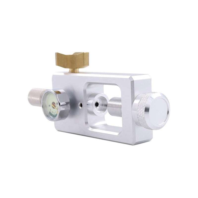 New Diving Tank Refill Adapter with 5000 Psi Pressure Gauge Diving Oxygen Cylinder Refill Adapter fo