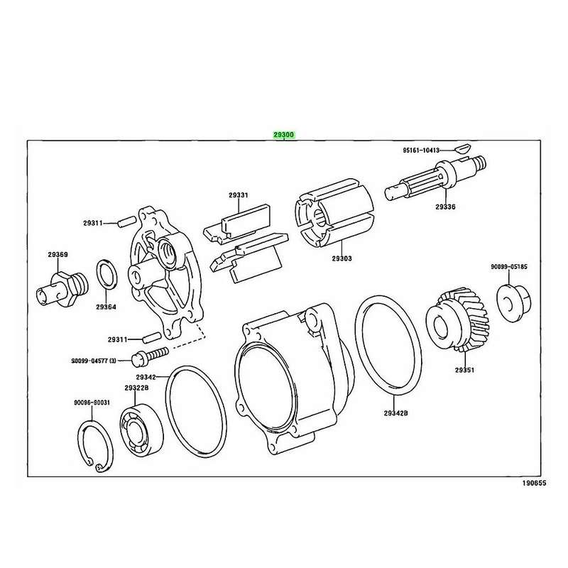 New Engine Vacuum Pump for Land Cruiser HZJ75 HDJ78 HDJ80 1HZ 1HD