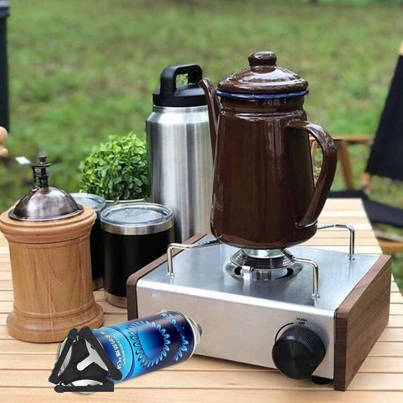 New Folding Outdoor Camping Hiking Cooking Gas Tank Bracket Canister Stand Tripod