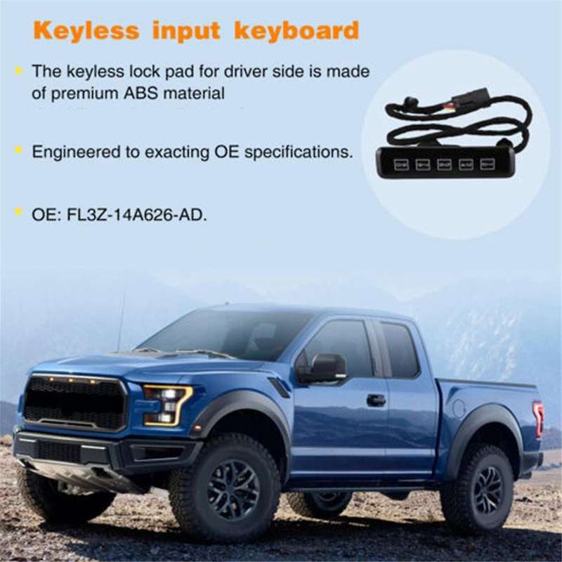 New for F250 F350 Keyless Lock Pad FL3Z-14A626-AD FL3Z-14A626-AA FL3Z14A62AB Password Lock Switch