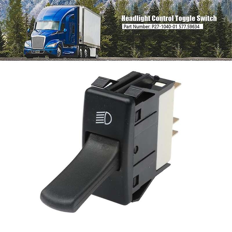New Headlight Control Switch Black Fit for P27-1040-01
