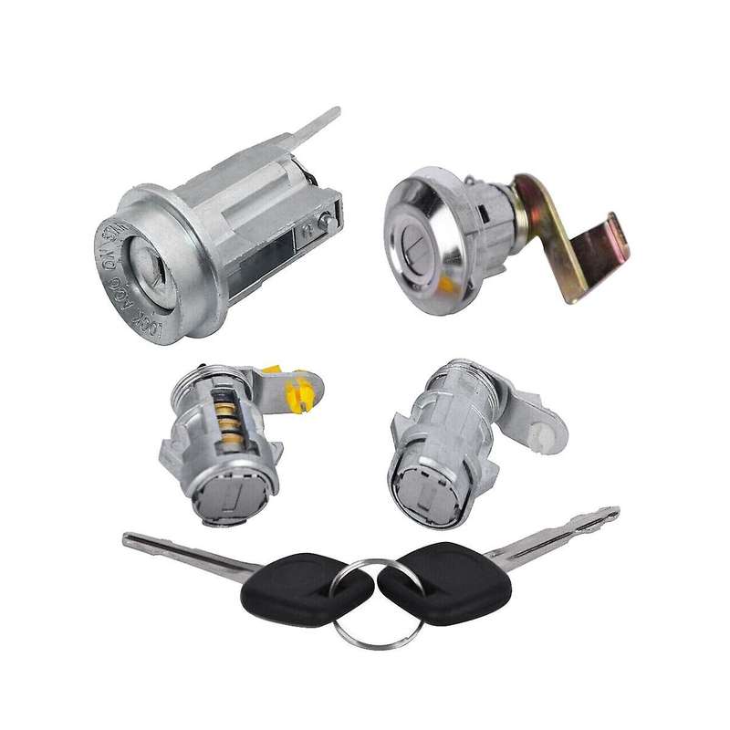 New Ignition Barrel & Door Locks & Lock W/2 Keys for Pickup Rn85 Ln106 1988-1997
