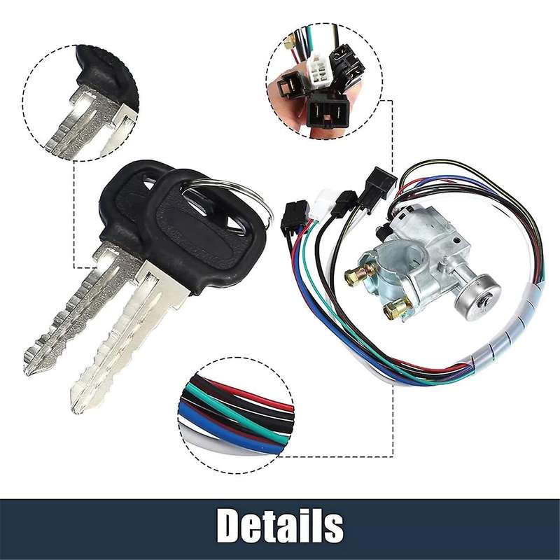New Ignition Switch Lock Barrel Cylinder with Key for Pickup B2000 B2200 B2600 UB80-76-290 UB807629