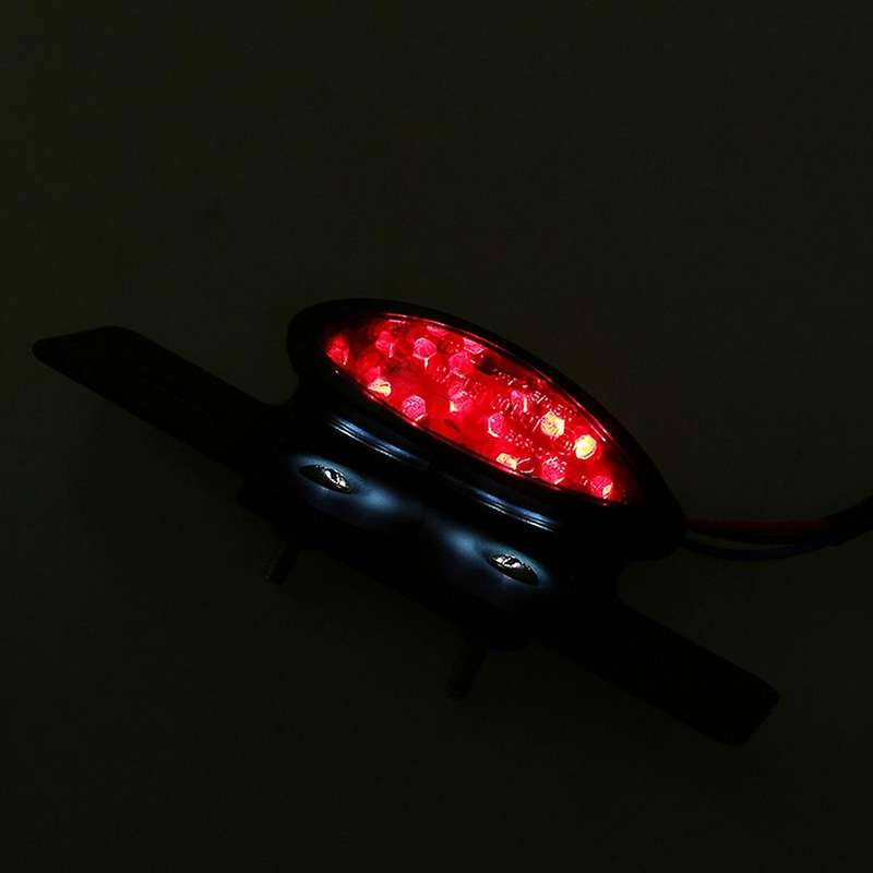 New Motorcycle LED Rear Brake Tail Light Stop License Plate Lights for Motorbikes Truck ATV Trailer