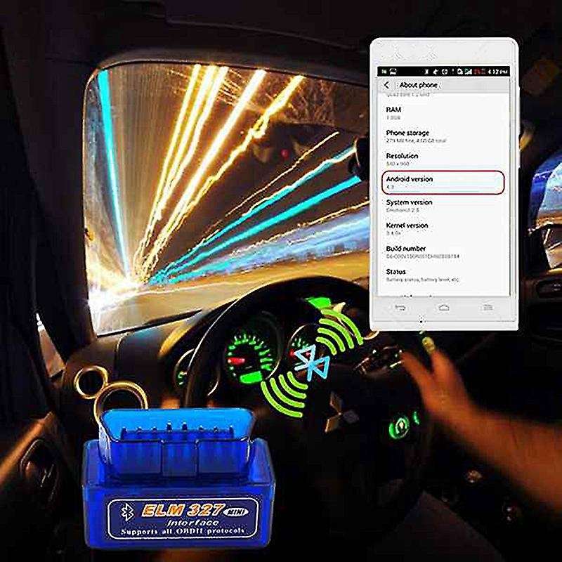 New Obd V1.5 Mini Elm327 Obd2 Bluetooth Auto Scanner Obdii 2 Car Elm 327 Tester Diagnostic Tool for
