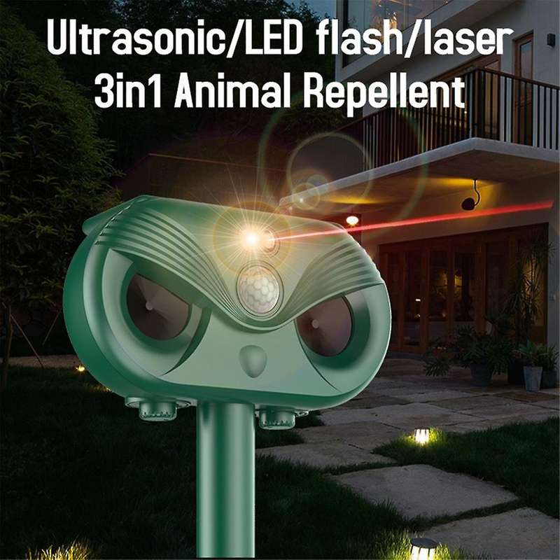New Outdoor Solar Flash Laser Mouse Repeller Snake Repeller Animal Repeller Ultrasonic Bird Repelle