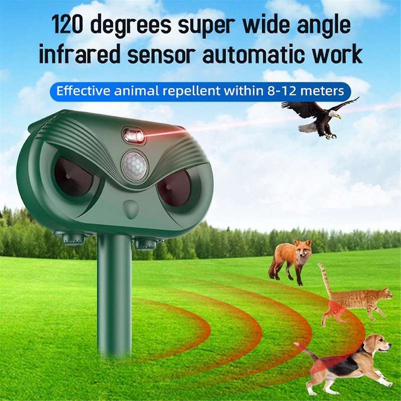 New Outdoor Solar Flash Laser Mouse Repeller Snake Repeller Animal Repeller Ultrasonic Bird Repelle