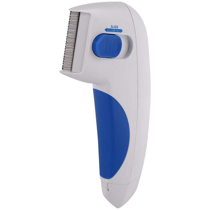 New Pet Flea Cleaner Comb Electric Pet Dog and Mites Flea Cleaning Brush Pet Convenient White Brush